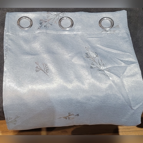 Silver Partially Blackout Window Drapes - Picture 2 of 2